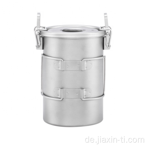 Multifunktionales 900ml Titankocher-Kochtopf-Set